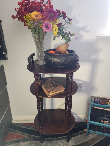 Vintage wooden tier plant - wooden, 3