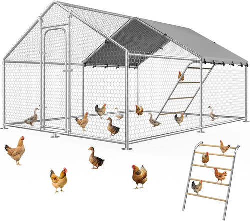 Large chicken coop with - coop,