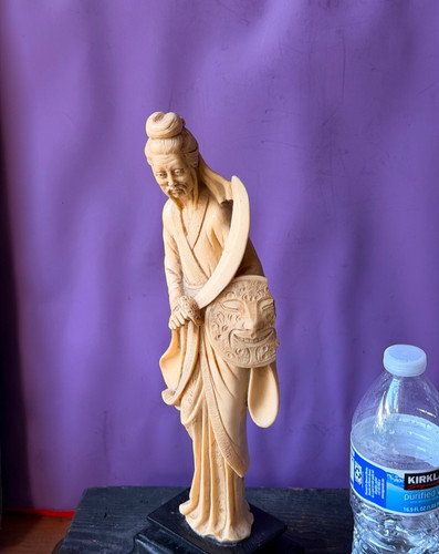 Vintage chinese carved warrior - vintage,