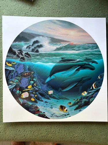 Wyland whale waters circular - whale,