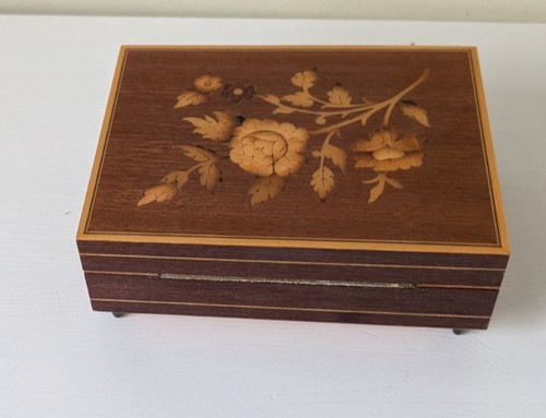 Vintage wooden sorrento - wooden, inlaid