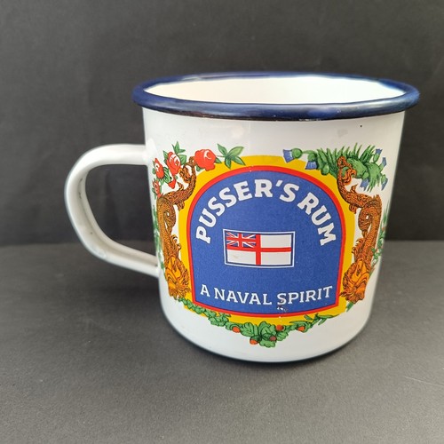 Pusser rum enamel tin - enamel,