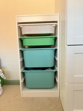 IKEA TROFAST 2 Frames and 6 boxes Children Storage Unit Kids Toy Organizer