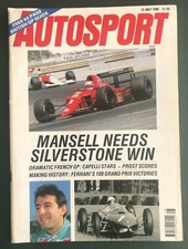 AUTOSPORT July 1990 British Grand Prix 2 issues plus GP Guide posters Free Post