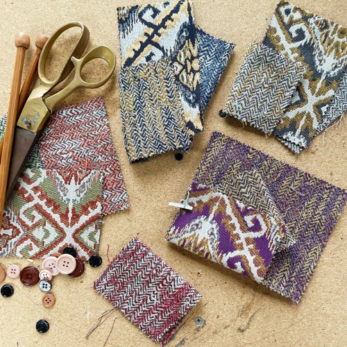 Mexican kilim herringbone - &,