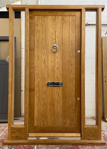 Solid oak front door with - solid,