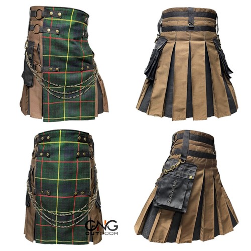 Men scottish gothic kilt - men,