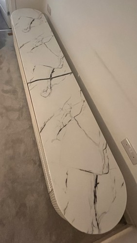 White grey marble effect - grey, tv