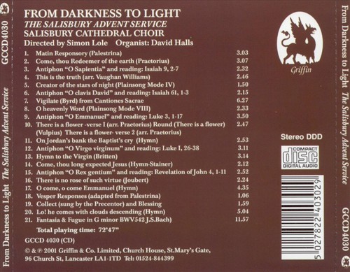 From darkness light the - light:,