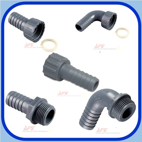 Plastic bspp barb hose tail - x,