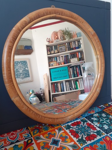 Vintage round bent bamboo - round,
