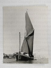 Thalatta Sailing Barge School Ship Thames Silvertown Maldon 1972 VTG Photo