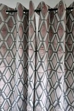 Next Pink Geo Cut Velvet