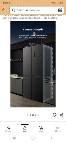 Hoover american fridge - american,
