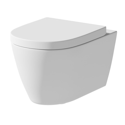 Rimless wall hung - hung, toilet