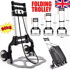 100kg Heavy Duty Sack Truck Folding Portable Hand Truck Hand Industrial Trolley