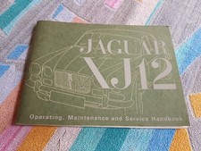 Jaguar XJ12 Series 1 1972 Handbook Owners Manual + Charts VGC FREE POST V12 5.3