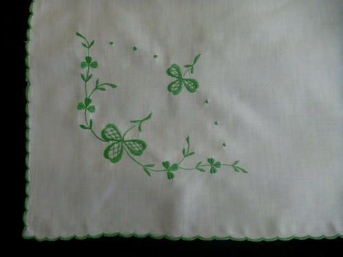 Square green embroidered - square,