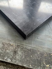 Black HDPE Plastic Sheet - 190mm x 190mm x 15mm Thick