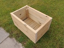 LARGE Rectangular  Wooden Decking Planter.Very strong,    """NOT SELF ASSEMBLY""