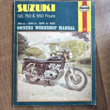 SUZUKI GS550 B , GS750 B & GS750 DB (1976-78) OWNERS WORKSHOP MANUAL