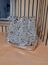 Silver Chrome Handbag Vase