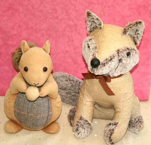 Two doorstops faux leather - two,