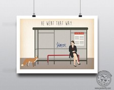FLEABAG - TV Poster Minimal Quote Print Phoebe Bridge Fan Art Card Bus Stop Fox