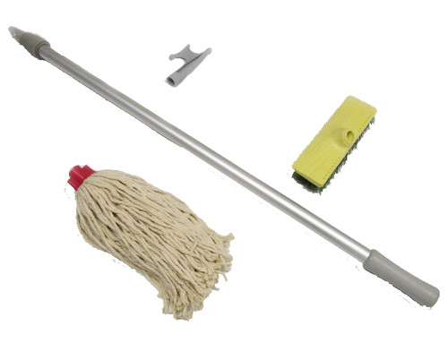 Aluminium telescopic boat hook - aluminium,