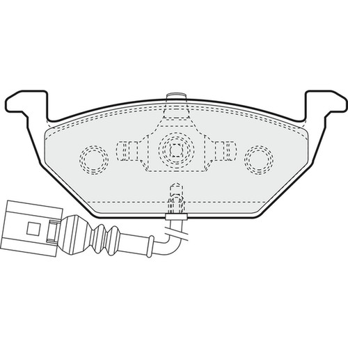 Brake pads set - brake, vw