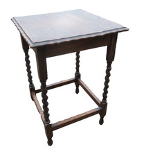 Antique Oak Barley Twist Side