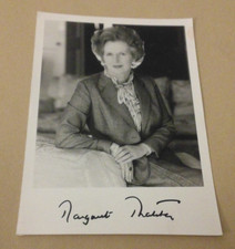 Margaret Thatcher  Signed