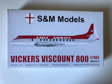 S&M Models 1/144 Vickers Viscount 800 model kit, complete, sealed bags