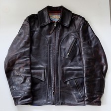 Aero Hercules Leather Jacket (40) Black