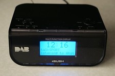Bush DAB FM Digital Radio & Alarm Clock NE-6200 Black VGC