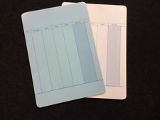 Vintage A4 Ledger Cards Blue x
