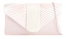 Women's Satin Pleated Clutch