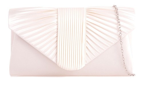 Women satin pleated clutch - women's,