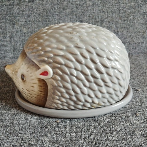 Grey ceramic hedgehog - grey,
