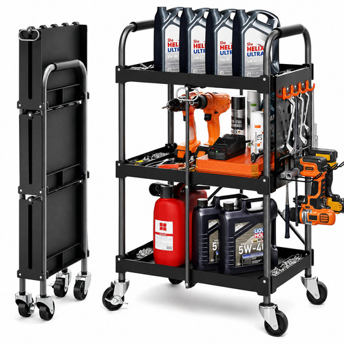 Folding tool cart tier - folding,