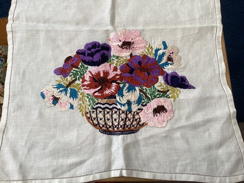 Vintage crewel needlepoint - vintage,