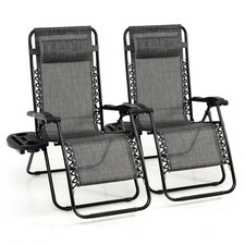 2 Pack Folding Recliner Chairs