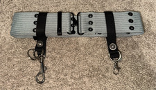 Grey Ghostbusters Belt & Clips