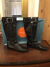 Karen Millen Patent Leather 3/4 Boot Size 40/7