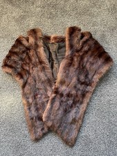 Vintage Brown Mink Fur Stole