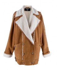 Balmain Oversize Shearling and