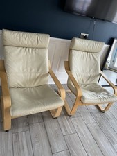 IKEA Poang Chairs Cream