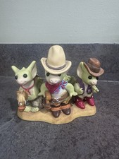Real Musgrave Whimsical World Of Pocket Dragons  Three Tough Dragons from Texas