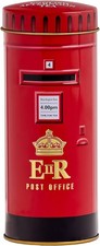 Red British Post Box Tea Tin - 14 English Afternoon 14 Count (Pack of 1) 