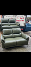 FURNITURE VILLAGE DATONA PINE GREEN 2x2 SEATERS CHROME LEGS MODERNMODEL RRP£3200